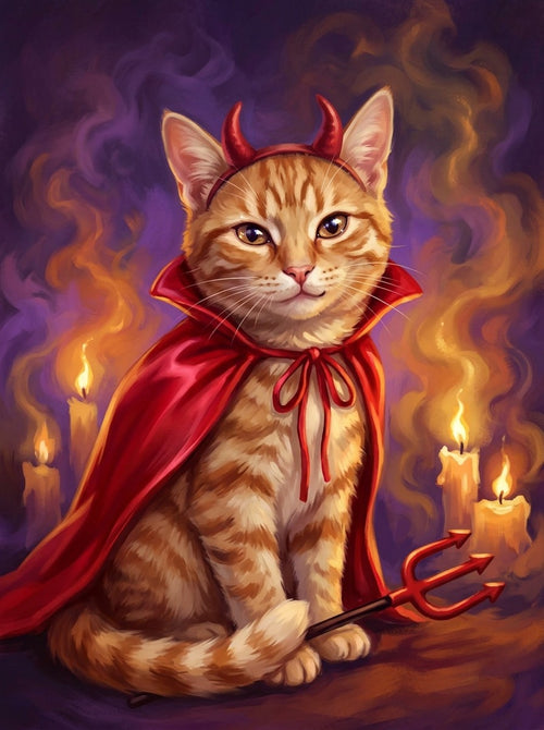 Example of Little Devil pet portrait