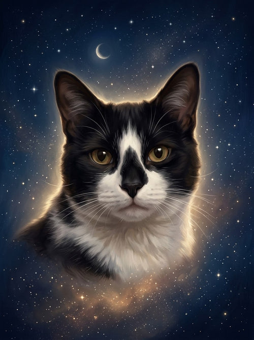 Example of Among the Stars pet portrait