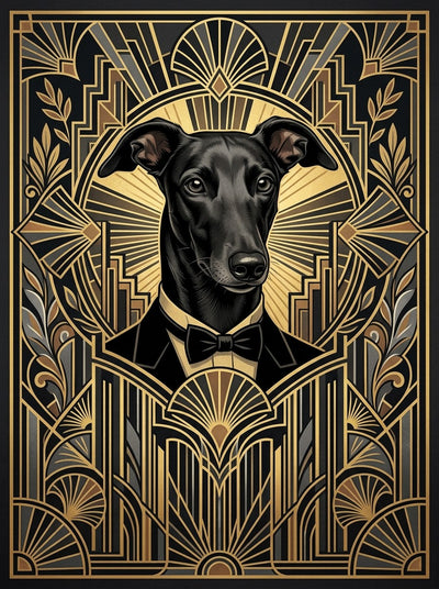 Example of Art Deco Premiere pet portrait