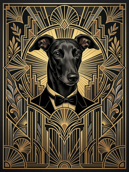 Example of Art Deco Premiere pet portrait