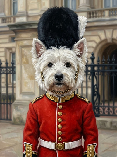 Example of The Palace Guard pet portrait