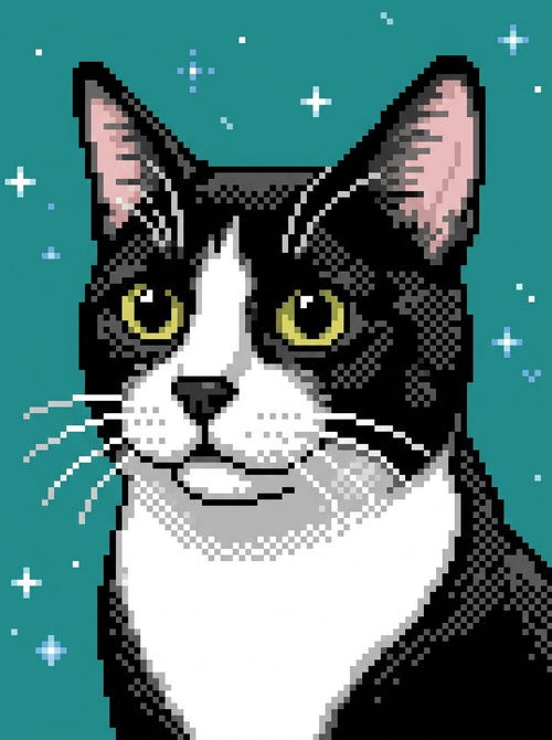 Example of Pixel Art pet portrait