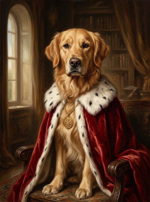 Example of The Regal Portrait pet portrait
