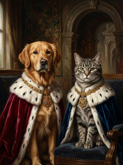 Example of The Royal Family pet portrait