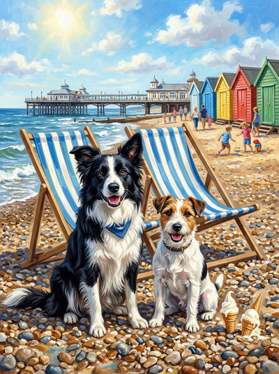 Example of Seaside Gang pet portrait