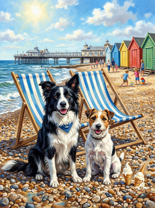 Example of Seaside Gang pet portrait
