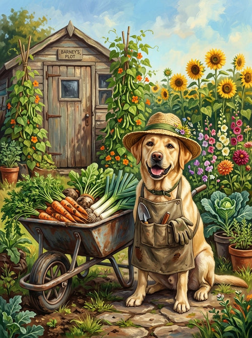 Example of The Allotment pet portrait