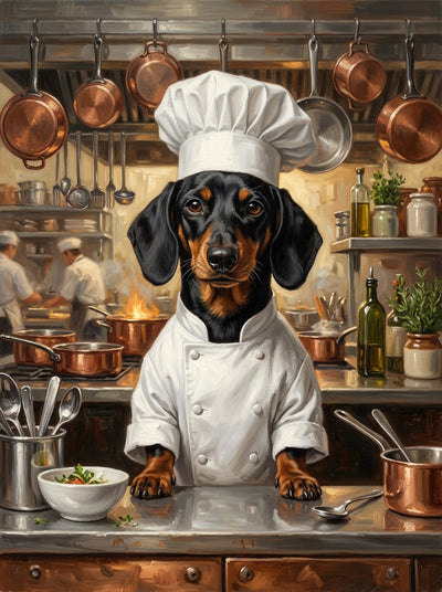 Example of The Head Chef pet portrait