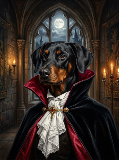 Example of The Count pet portrait