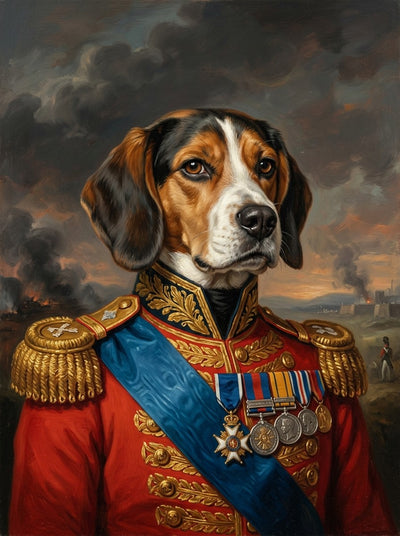 Example of The General pet portrait