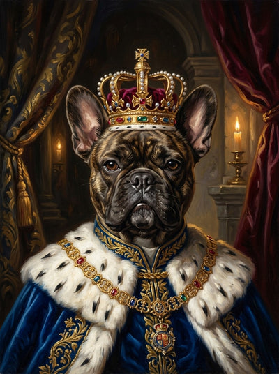 Example of The King pet portrait