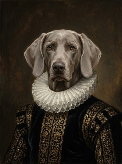 Example of The Renaissance Noble pet portrait