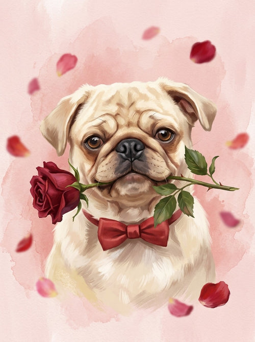 Example of Be Mine pet portrait